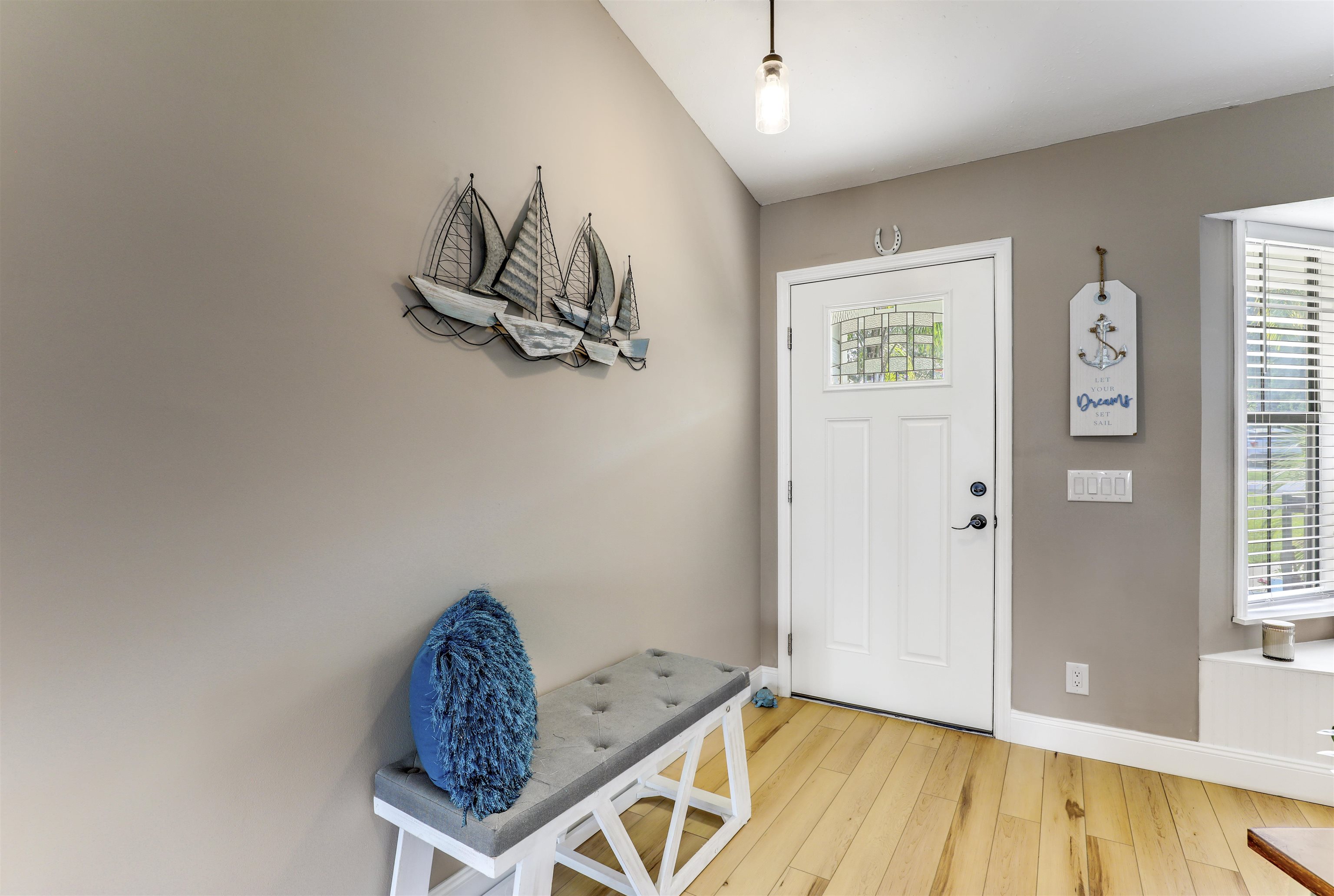 149 Jasmine Road St. Augustine, FL 32086 - Photo 13 of 61 a view of a room with wooden floor and a ceiling fan