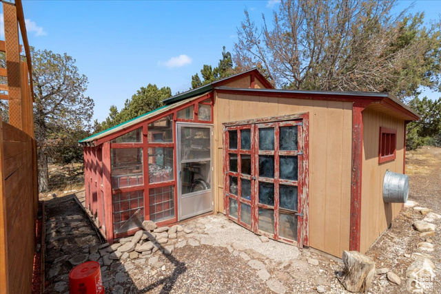 11450 Pigeon Hollow Road Spring City, UT 84662 - Photo 36 of 47 View of outdoor structure with a sunroom