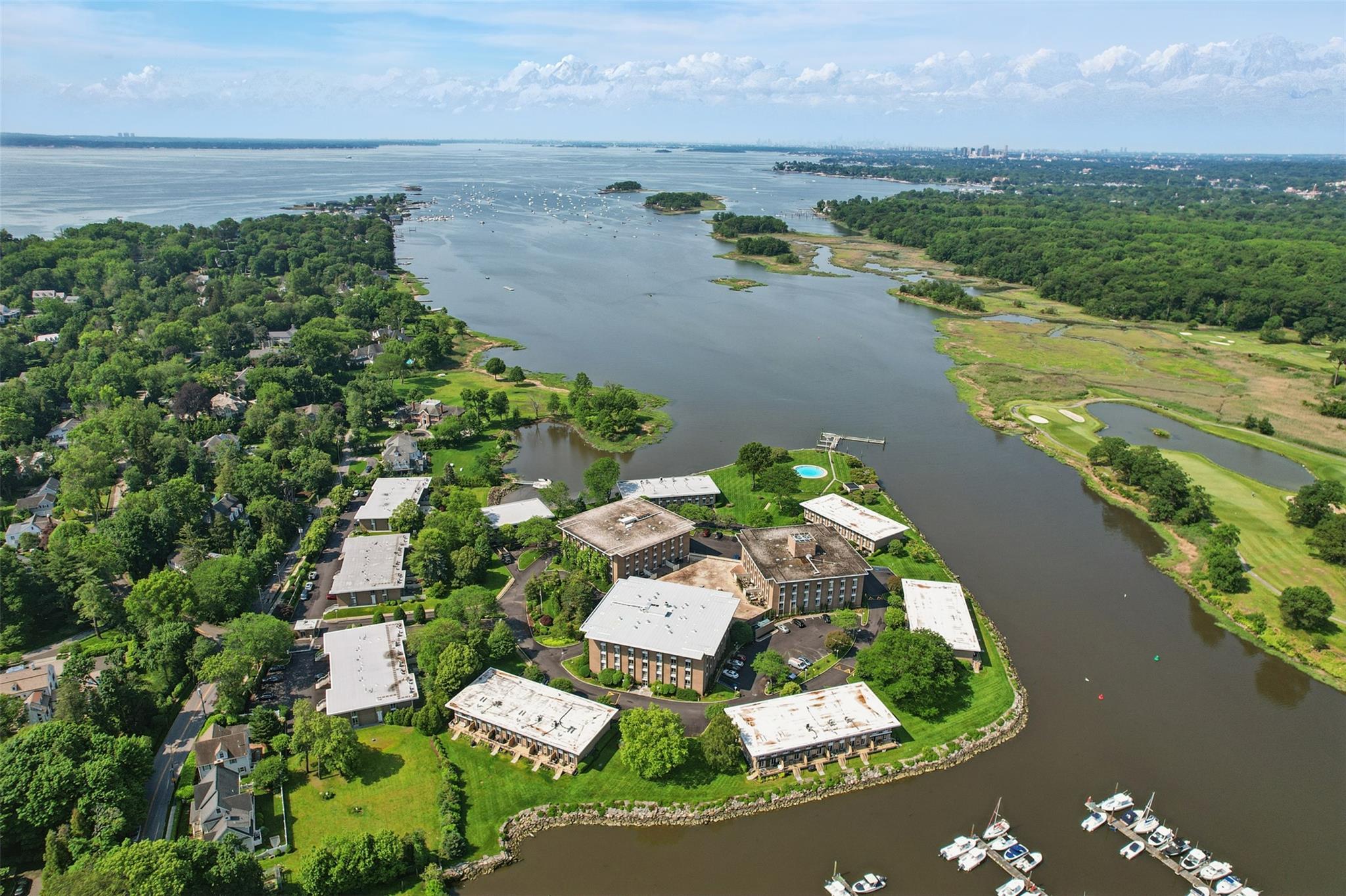720 Milton Road, Unit S1E Rye, NY 10580 - Photo 1 of 1 Bird's eye view of a nearby body of water