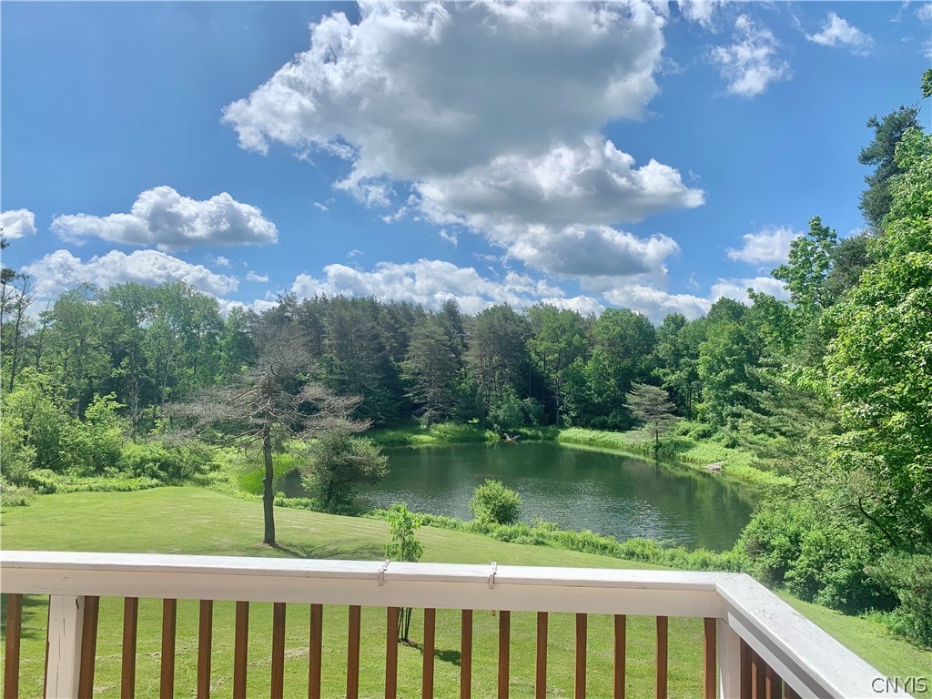 10149 Bailey Lake Road Brookfield, NY 13480 - Photo 31 of 49 View of rear yard and neighboring pond.