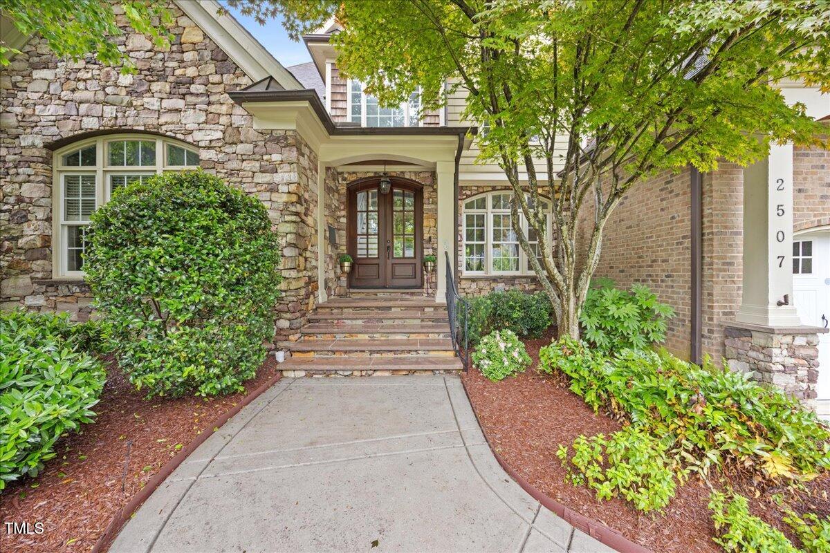 2507 Mayview Road Raleigh, NC 27607 - Photo 2 of 53 Covered porch with mahagony DSA front doors.