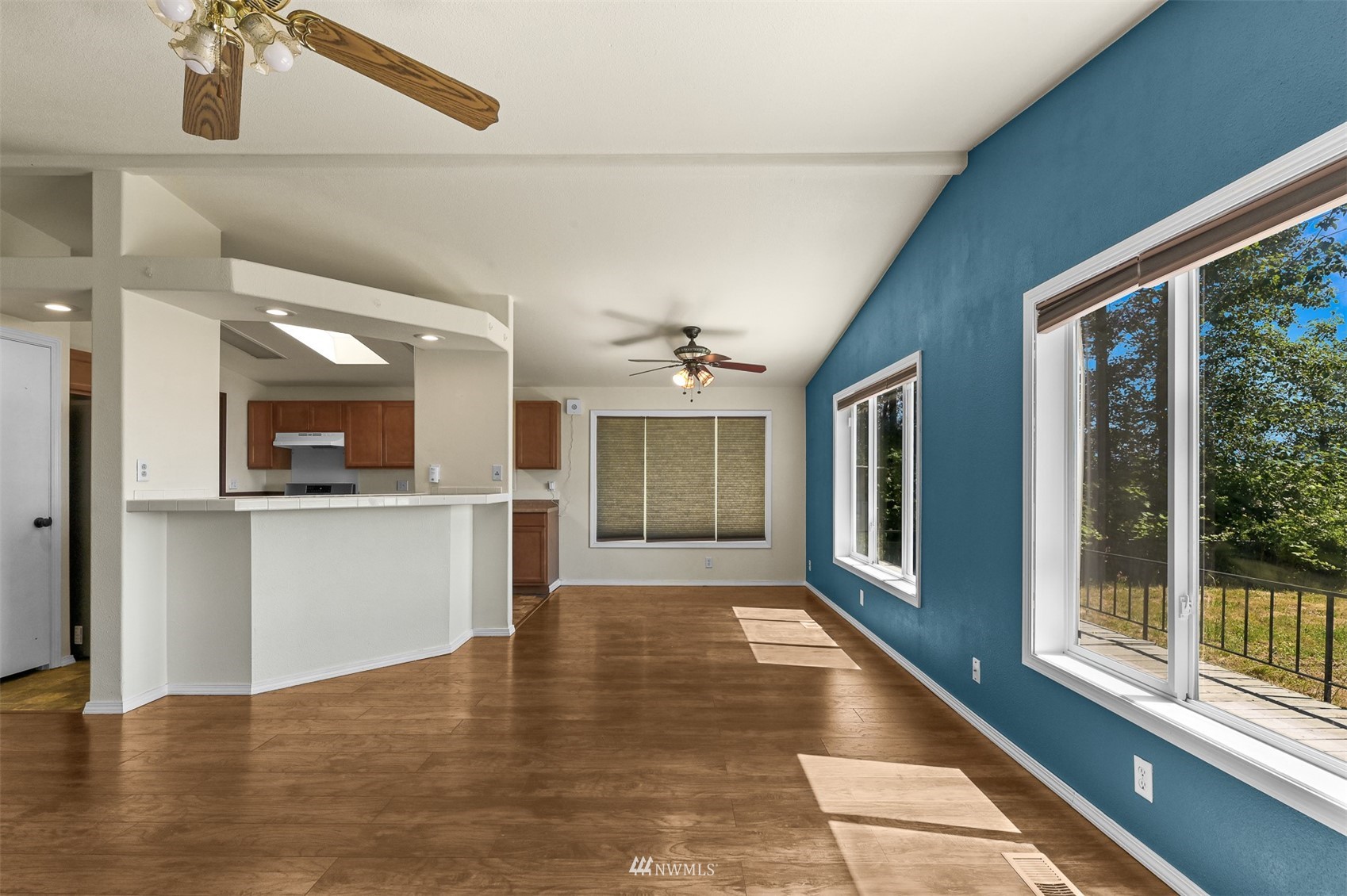 3053 Lummi Shore Road Bellingham, WA 98226 - Photo 12 of 37 a view of a kitchen with a sink and a large window