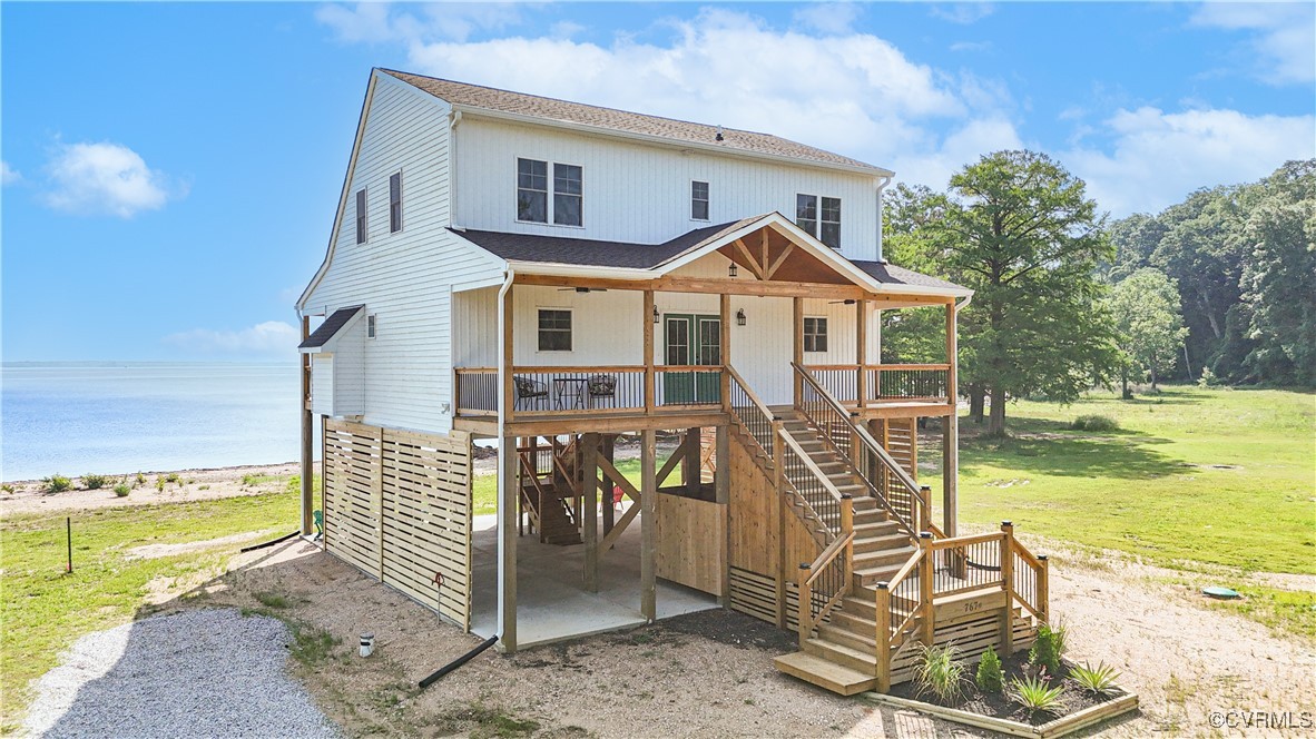 767 Sunken Meadow Road Spring Grove, VA 23881 - Photo 4 of 39 a view of a house with a yard balcony