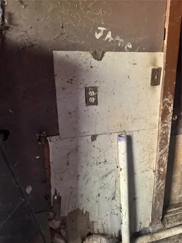 a view of water heater room