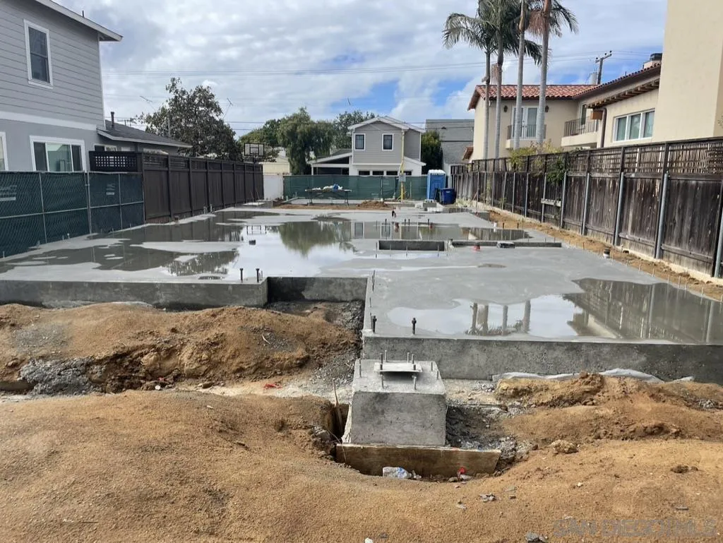 a view of a water with a fountain