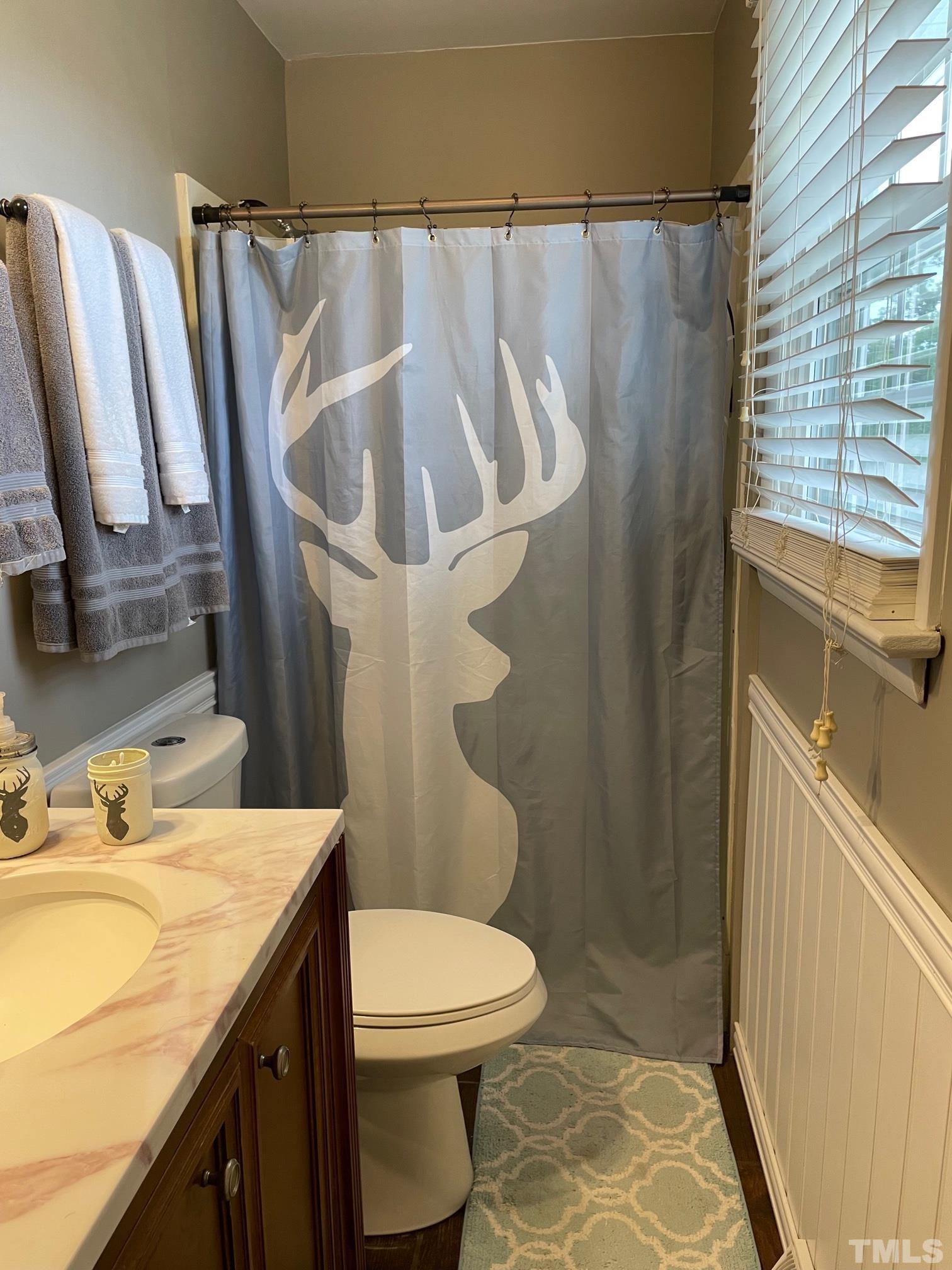 1641 Oak Grove Road Roxboro, NC 27574 - Photo 8 of 23 a bathroom with a sink a toilet and shower