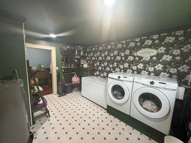 a balcony view with a seating space