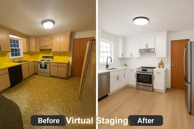a kitchen with a sink a stove and cabinets