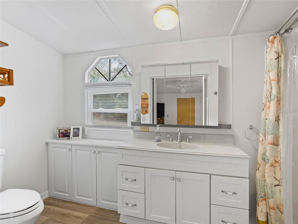 16160 Southeast 97th Terrace Road Summerfield, FL 34491 - Photo 17 of 39 a bathroom with a double vanity sink mirror and toilet