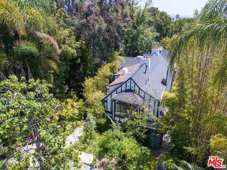 613 North Arden Drive Beverly Hills, CA 90210 - Photo 16 of 25 an aerial view of a house with a yard