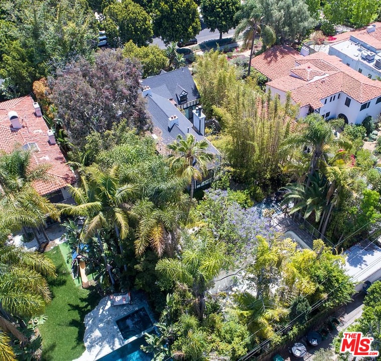 613 North Arden Drive Beverly Hills, CA 90210 - Photo 17 of 25 an aerial view of a house with a yard