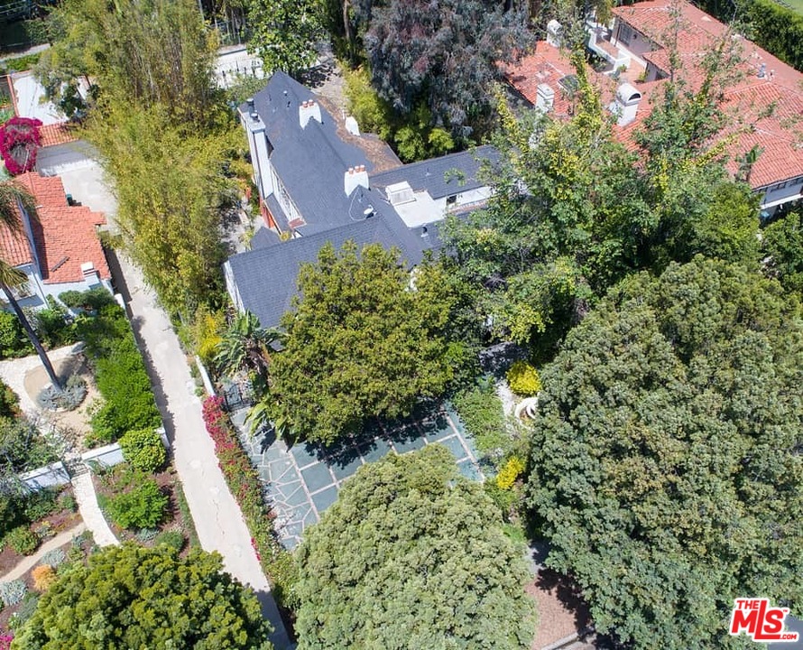 613 North Arden Drive Beverly Hills, CA 90210 - Photo 23 of 25 an aerial view of residential house with outdoor space and trees all around