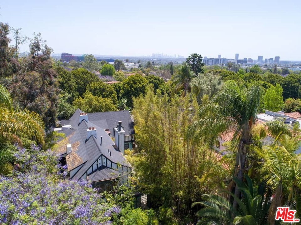 613 North Arden Drive Beverly Hills, CA 90210 - Photo 24 of 25 an aerial view of a house with a yard and trees