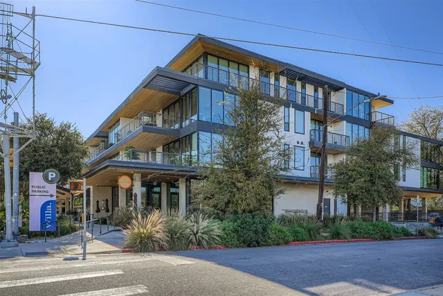 a front view of a building