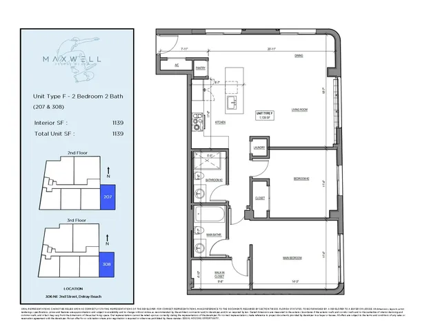 $1,284,000 | 306 Northeast 2nd Street, Unit 207 & 308, Delray Beach, FL 33483