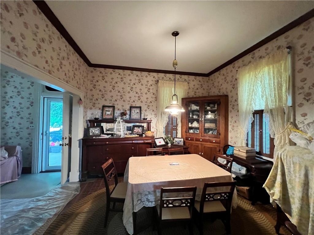 1734 Wright Road Rochester Mills, PA 15771 - Photo 8 of 25 a view of a dining room with furniture window and wooden floor