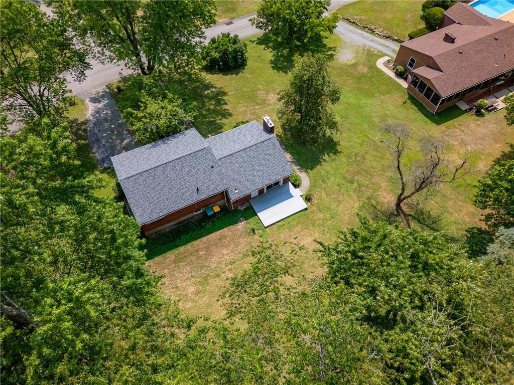4030 Circle Drive Allison Park, PA 15101 - Photo 39 of 41 an aerial view of a house with garden space and a street view