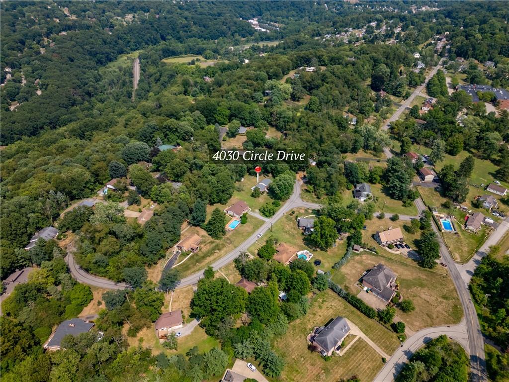 4030 Circle Drive Allison Park, PA 15101 - Photo 41 of 41 an aerial view of a residential houses with outdoor space and trees
