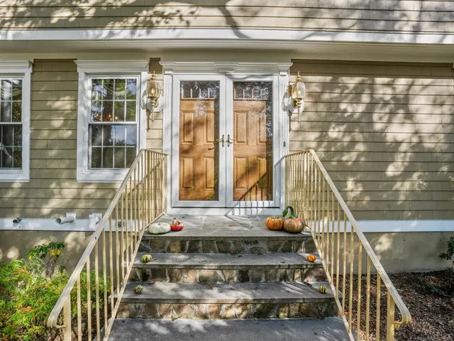 a view of fountain in the balcony