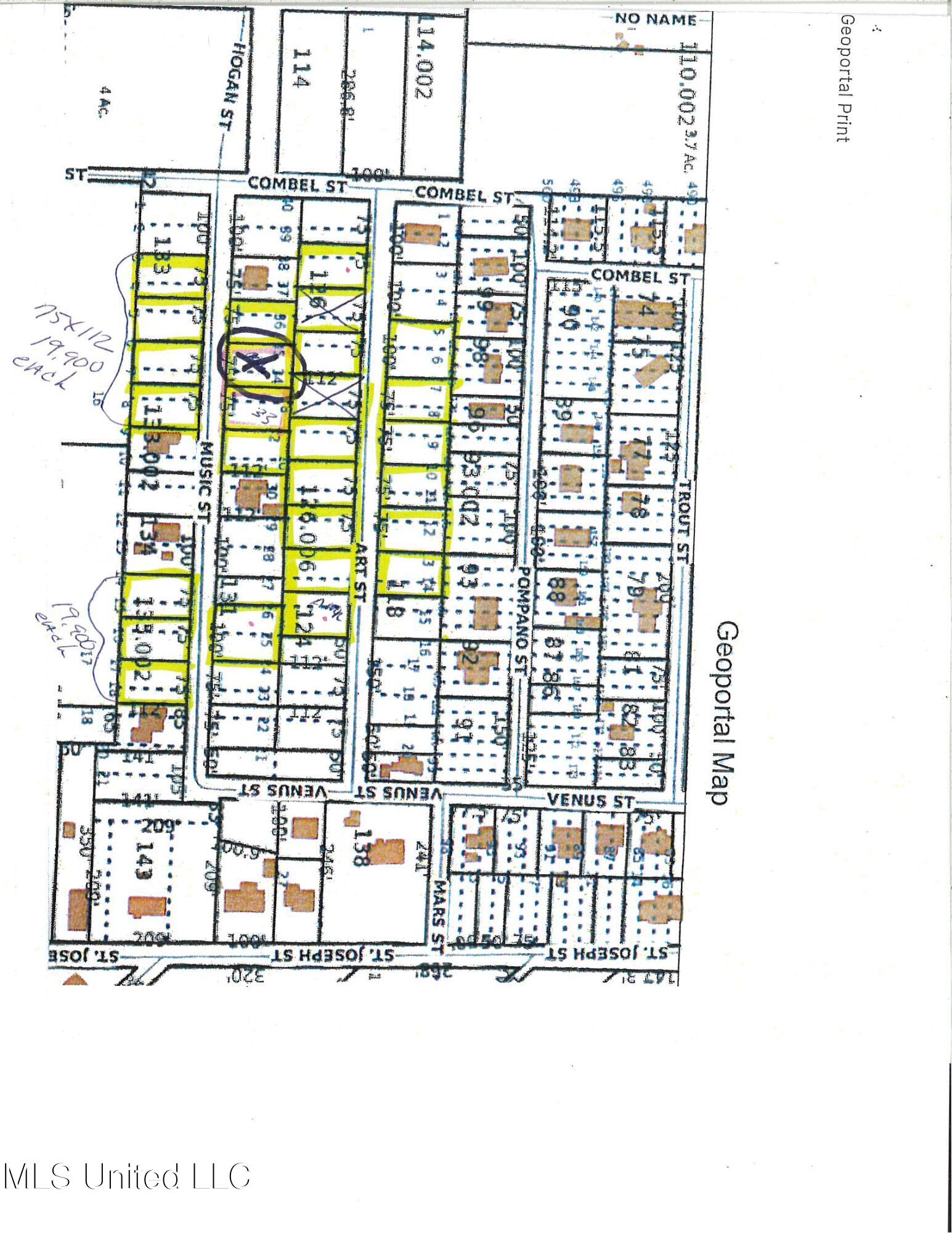 Music Street Waveland, MS 39576 - Photo 1 of 1 plat map