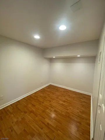 an empty room with an entryway