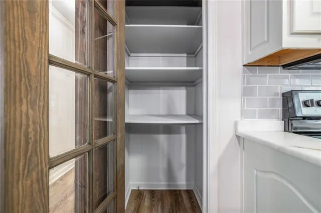 wooden floor in an empty room