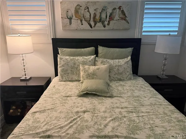 a bed room with a bed