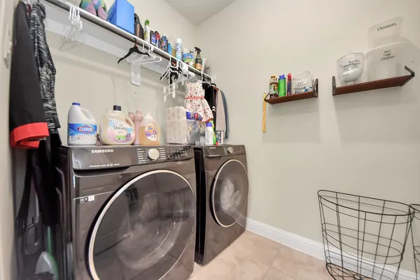 a bathroom with a sink and vanity