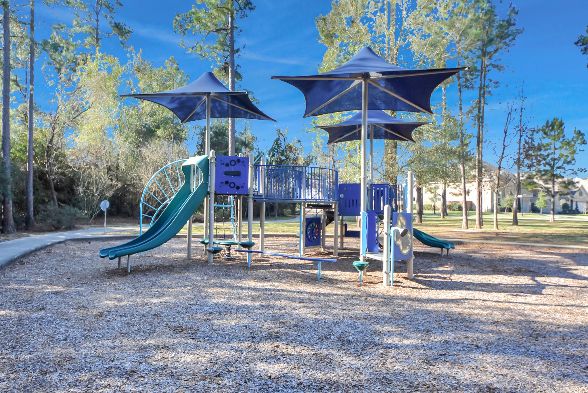 6703 Sandia Crest Street Spring, TX 77379 - Photo 42 of 45 a view of a park with a slide