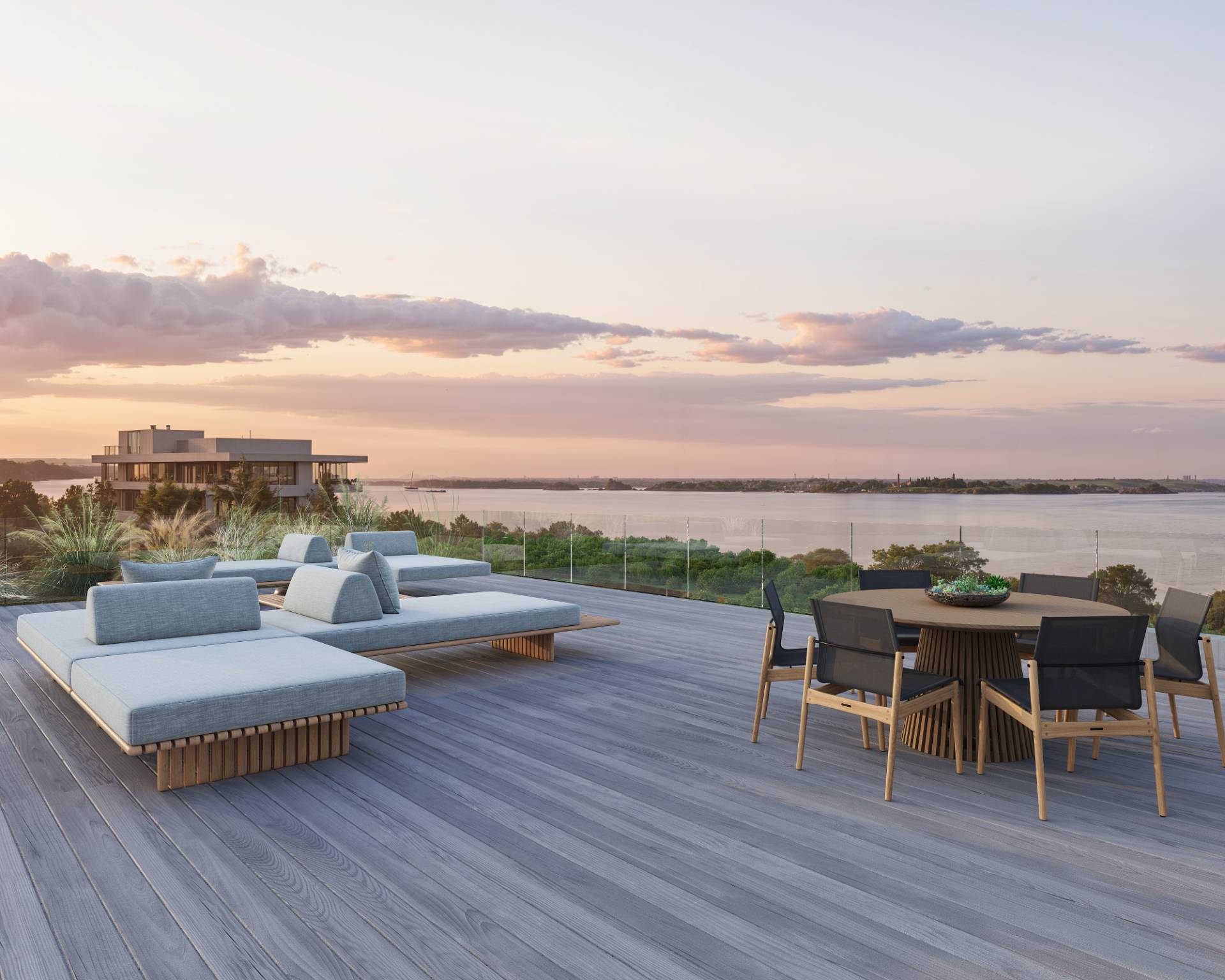 125 Dune Road Bridgehampton, NY 11932 - Photo 24 of 27 a view of a terrace with furniture