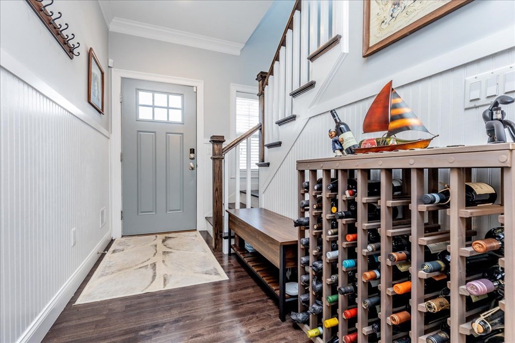 6 Harnden Road Billerica, MA 01821 - Photo 4 of 42 a view of entryway with wooden floor