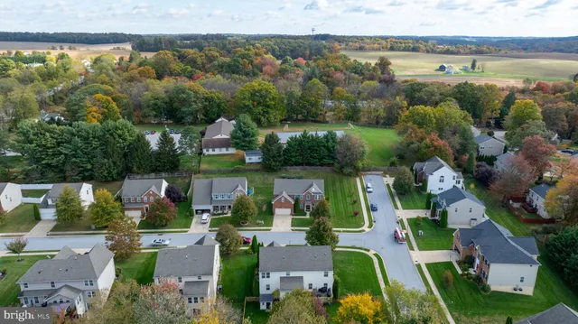 an aerial view of multiple house