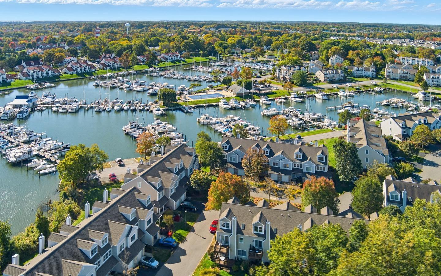 106 Bodys Neck Road Chester, MD 21619 - Photo 44 of 48 Aerial View of the Marina