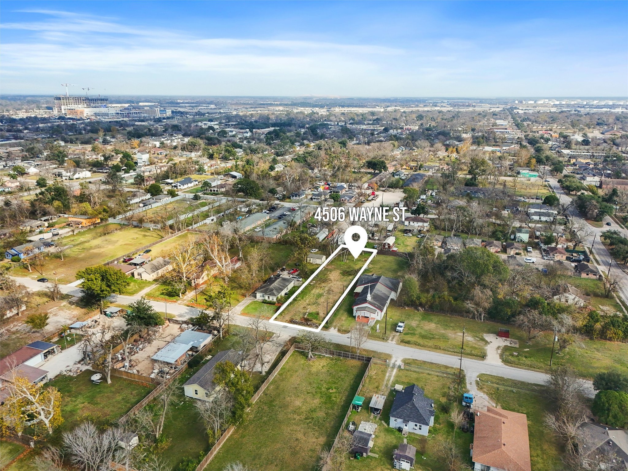 4506 Wayne Street Houston, TX 77026 - Photo 2 of 13 an aerial view of residential houses with outdoor space
