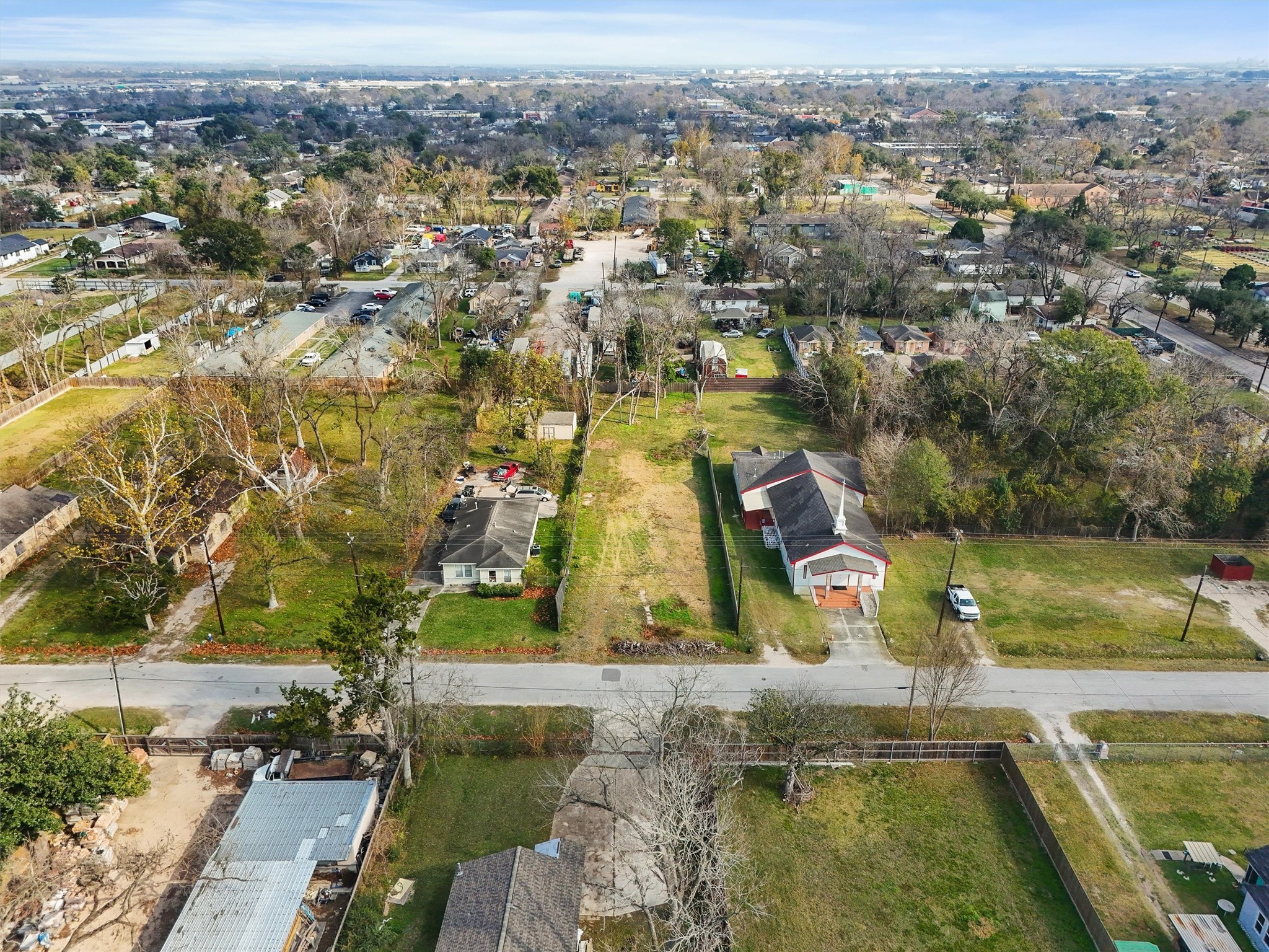 4506 Wayne Street Houston, TX 77026 - Photo 4 of 13 an aerial view of residential houses with outdoor space