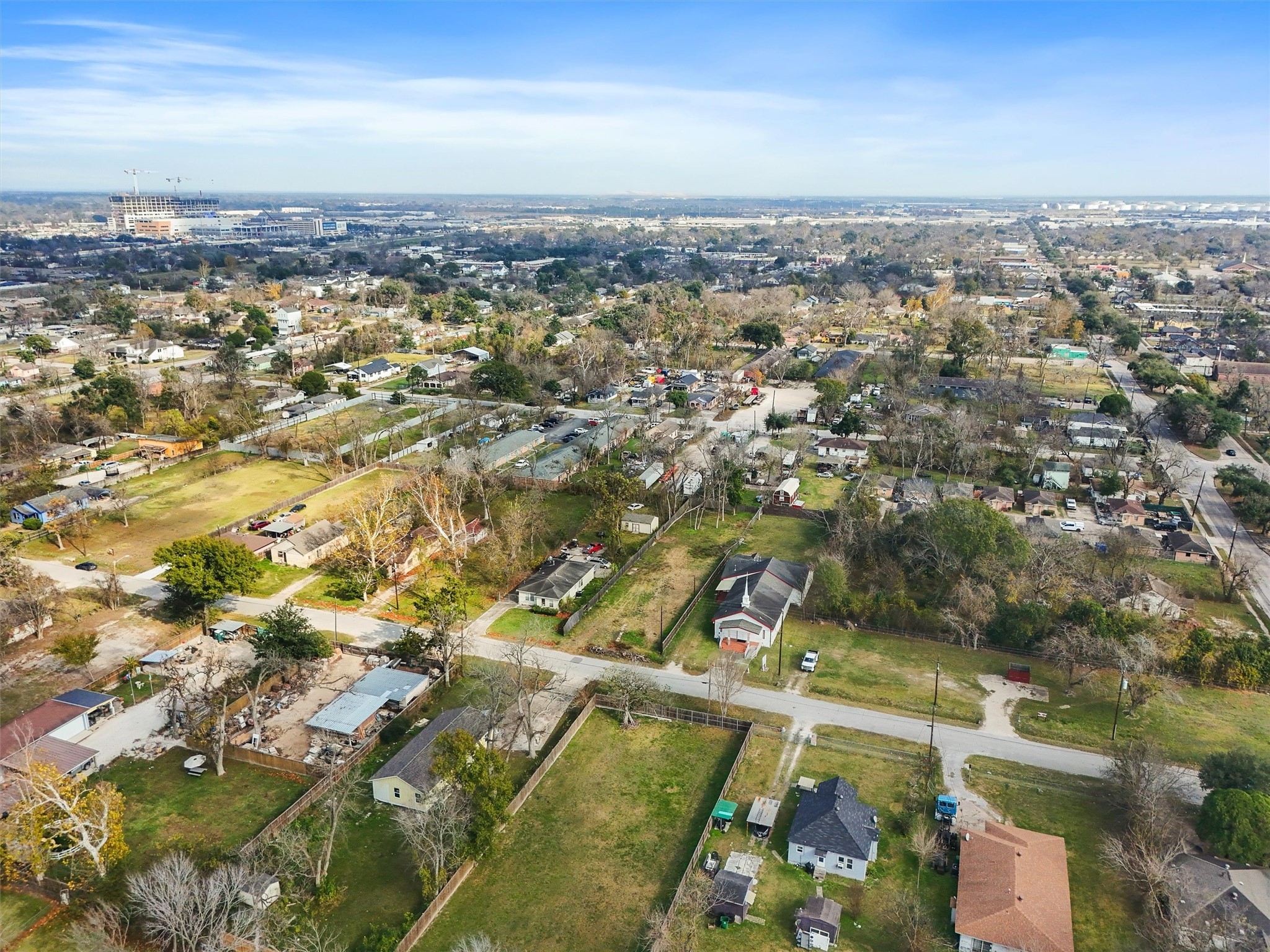 4506 Wayne Street Houston, TX 77026 - Photo 8 of 13 an aerial view of residential houses with outdoor space
