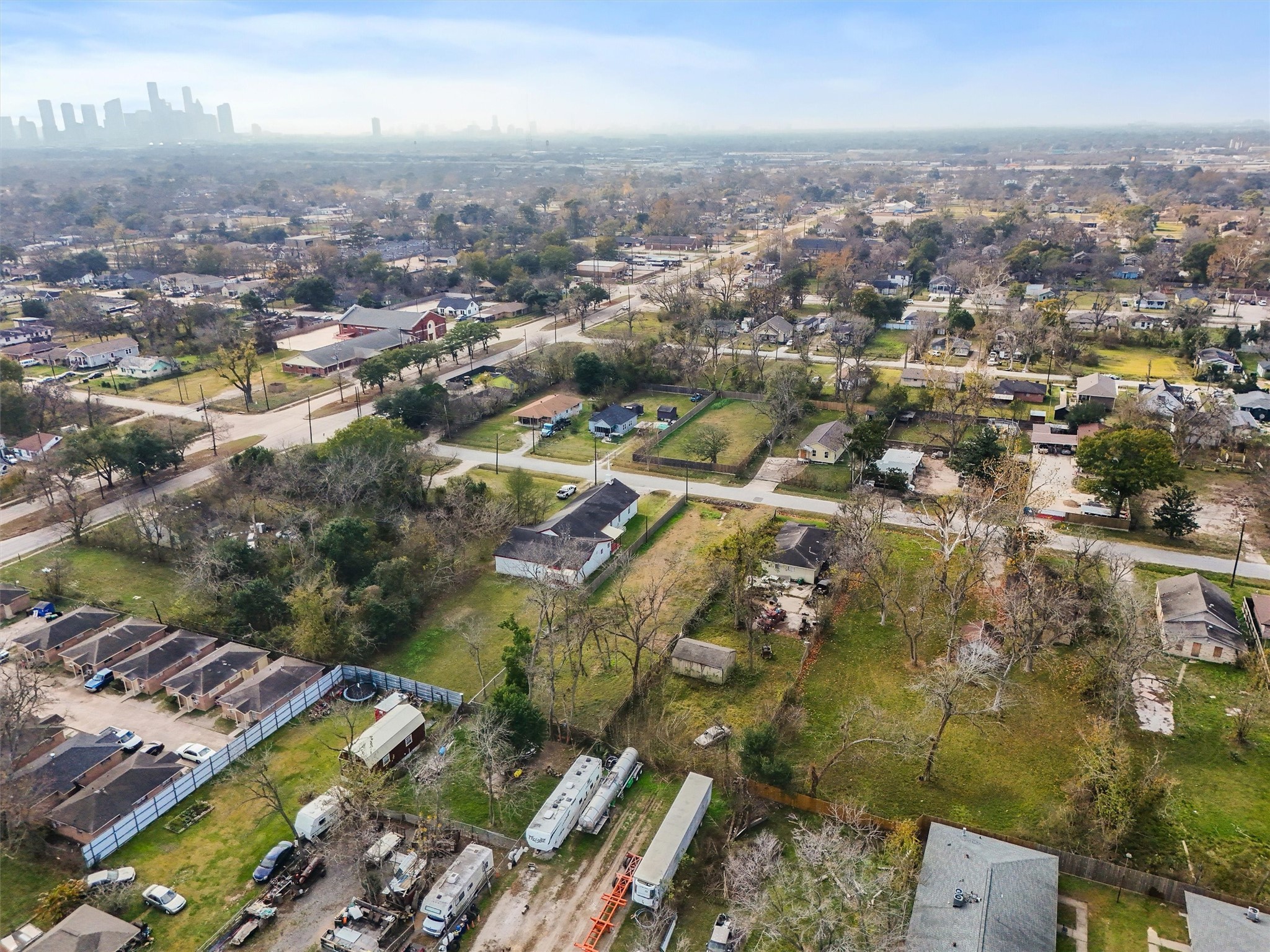 4506 Wayne Street Houston, TX 77026 - Photo 9 of 13 an aerial view of residential houses with city view