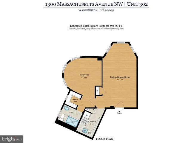 $340,000 | 1300 Massachusetts Avenue Northwest, Unit 302, Washington, DC 20005