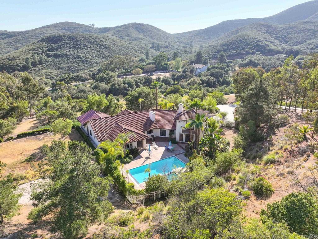 7635 Little Creek Road San Marcos, CA 92078 - Photo 45 of 48 an aerial view of residential house with an outdoor space and seating