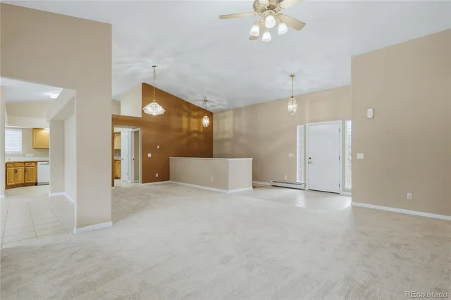 a view of an empty room