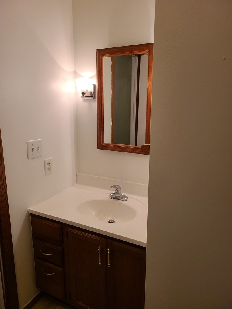 2001 Eagle Ridge Court, Unit A Urbana, IL 61802 - Photo 17 of 30 a bathroom with a sink and a mirror