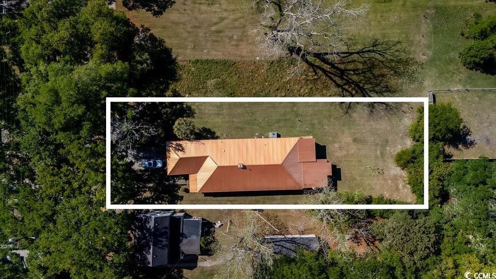 208 Prince Street Georgetown, SC 29440 - Photo 7 of 31 Aerial view of property and surrounding area featuring property boundaries highlighted