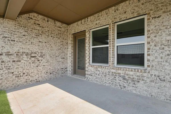 a view of front door of house