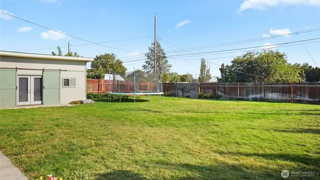 a bedroom with furniture and a bed