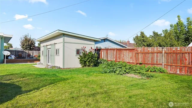 a outdoor space with furniture
