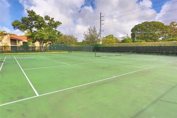 a view of a tennis court