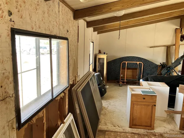 a room with storage and utility