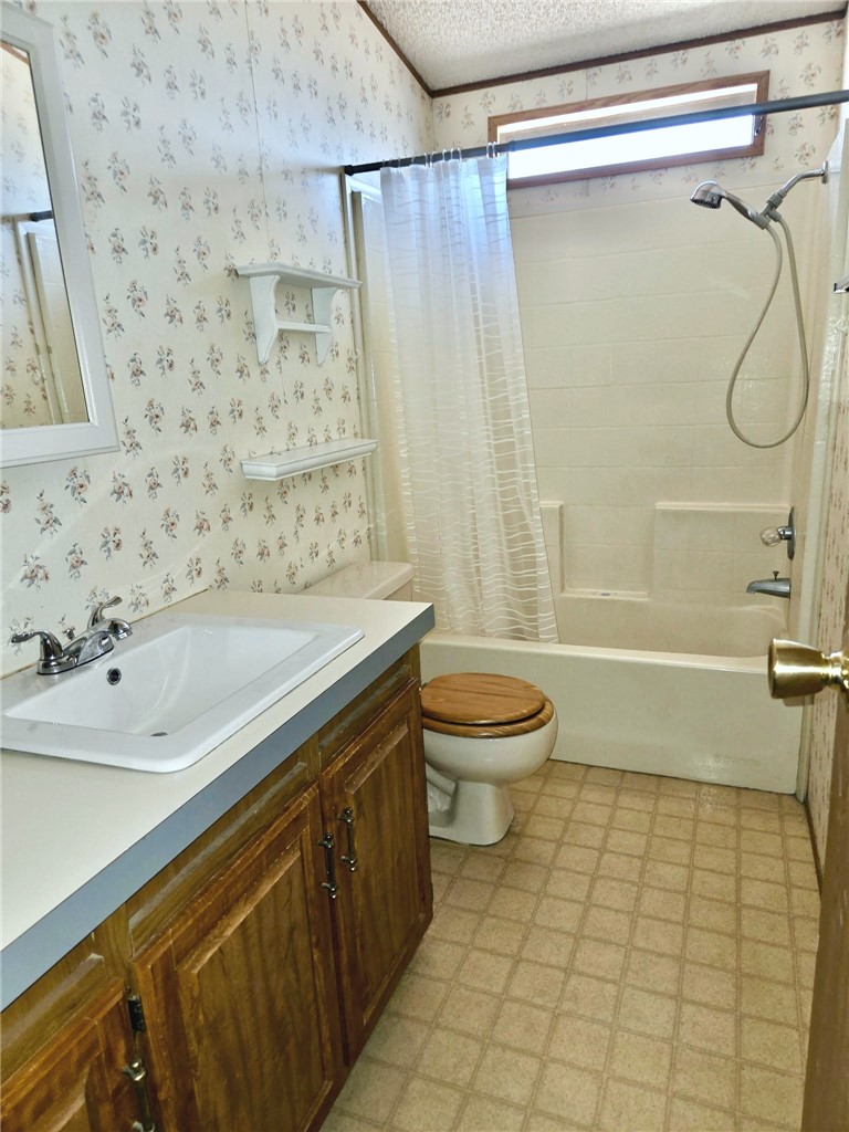 49645 3 Points Road Lancaster, CA 93536 - Photo 33 of 40 a bathroom with a sink a toilet and shower