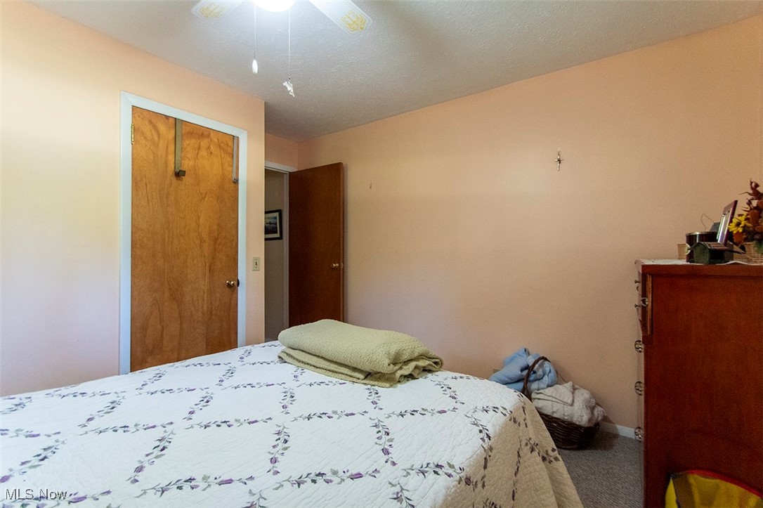 20749 Albion Road Strongsville, OH 44149 - Photo 20 of 35 Bedroom with a closet, a ceiling fan, and carpet