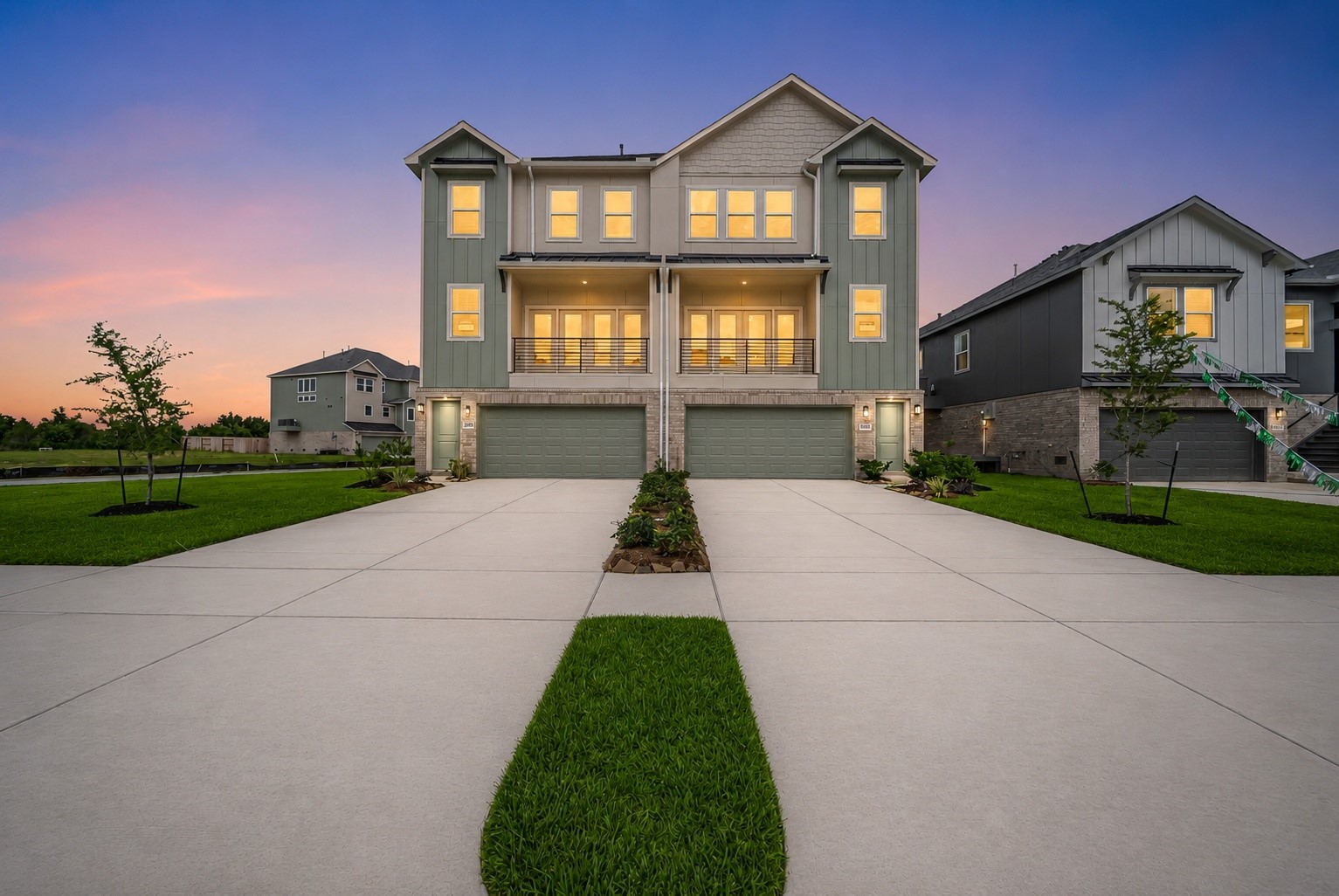 20650 Dynamic Court Humble, TX 77338 - Photo 1 of 21 Welcome to Townsen Landing, where modern design meets everyday convenience. This stylish 3-story townhome features 4 bedrooms, 3 full baths, and a 2+ car garage on an oversized cul-de-sac lot. The second-floor living space steals the show with an open-concept layout that seamlessly connects the family room, dining area, and entertainer's kitchen, perfect for hosting friends, weekend brunches, or cozy nights in.